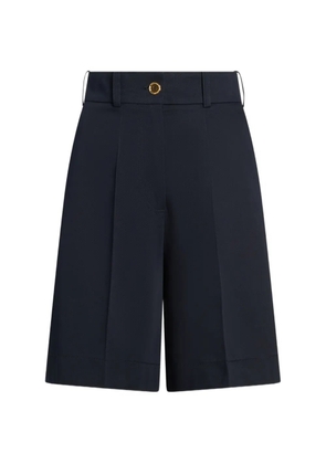 Patou pleated bermuda shorts - Blue