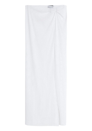 Amir Slama x Jade Picon openwork beach skirt - White