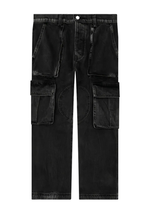 Nahmias logo-patch cargo-pockets jeans - Black