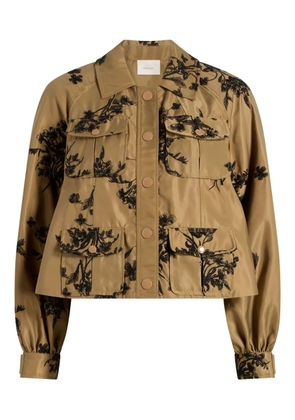 Cinq A Sept Adami floral-print jacket - Brown