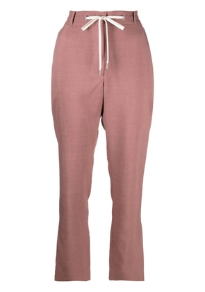 Eleventy drawstring chambray trousers - Pink