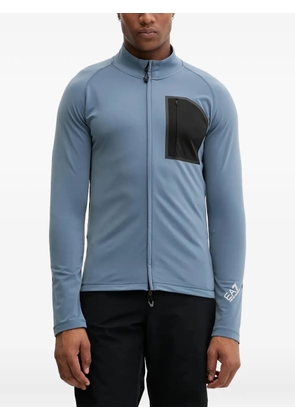 Ea7 Emporio Armani zip-up chest-pocket sweatshirt - Blue