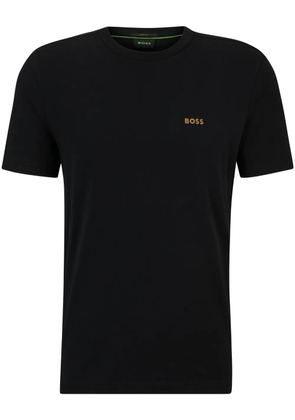 BOSS logo-print cotton T-shirt - Black