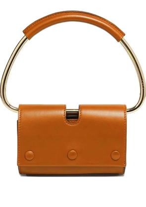 Stée mini Neo top-handle leather shoulder bag - Brown