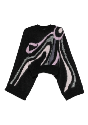 PUCCI Aline graphic-print crew-neck sweater - Black