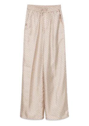 Herno Hanging Hook-print trousers - Neutrals