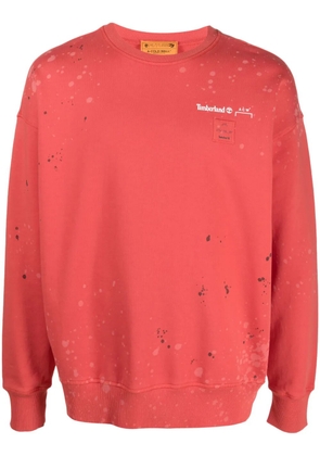 A-COLD-WALL* x Timberland crew-neck sweatshirt - Red