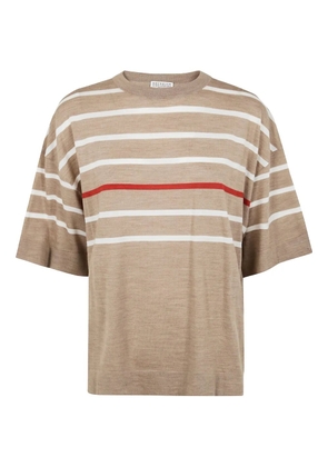 Brunello Cucinelli wool T-shirt - Brown