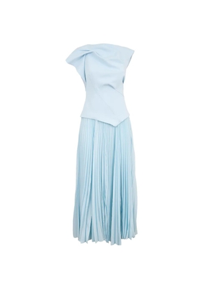 Acler Cornmore pleated midi dress - Blue