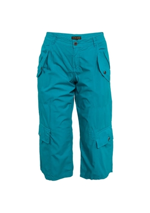 Roberto Cavalli Vintage cotton cropped trousers - Blue