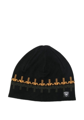 Rossignol patterned-intarsia beanie - Black