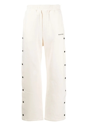 Buscemi button-embellished track pants - White