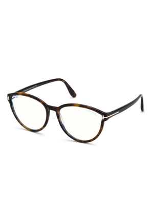 TOM FORD Eyewear round-frame glasses - Brown
