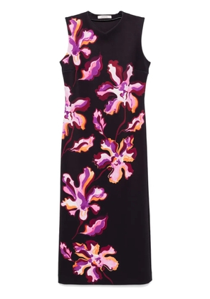 Dorothee Schumacher Flame Flower midi dress - Black
