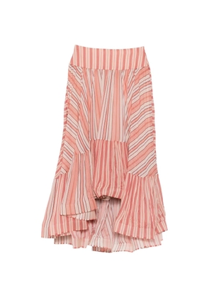 ZIMMERMANN Rebellion Bohemian striped-pattern skirt - Pink