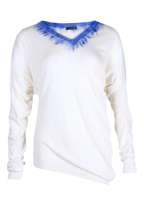 Alexander McQueen Pre-Owned V-neck sweater - White