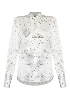 DSQUARED2 puff-sleeve polka-dot blouse - White