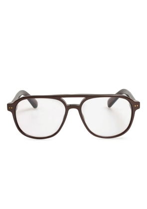 Jacquemus pilot-frame glasses - Brown