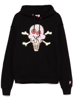 ICECREAM logo-print hoodie - Black
