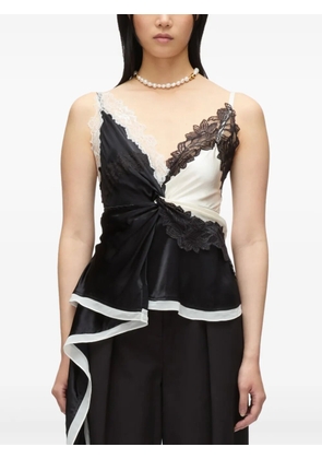 3.1 Phillip Lim asymmetric satin top - Black