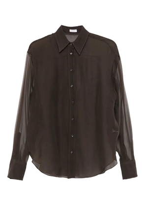 Brunello Cucinelli silk button-up shirt - Brown