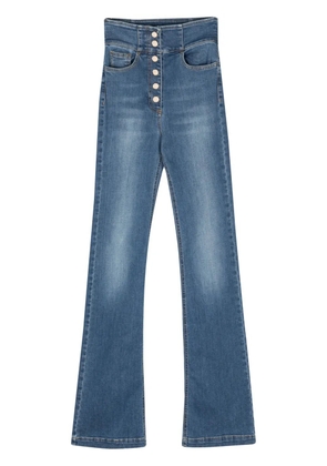 Elisabetta Franchi high-rise bootcut jeans - Blue