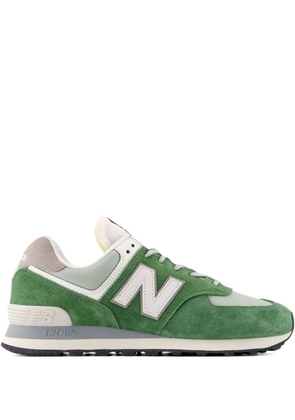 New Balance 574 logo-patch sneakers - Green