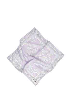 PUCCI Labirinto-print silk scarf - Purple