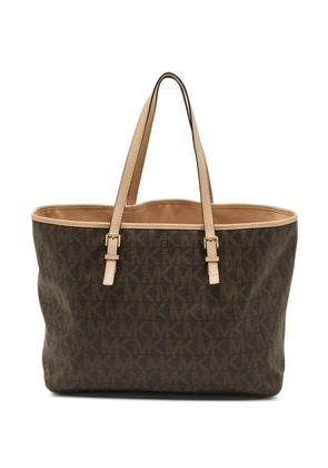 Michael Michael Kors Jet Set Travel monogram tote bag - Brown