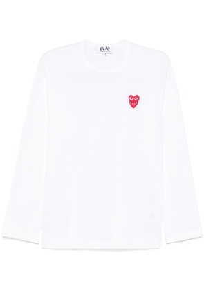 Comme Des Garçons Play heart-patch T-shirt - White