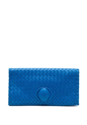 Bottega Veneta Pre-Owned 2012-2025 Nappa Intrecciato Turn Lock clutch bag - Blue
