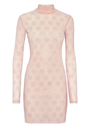 Philipp Plein monogram jersey dress - Pink
