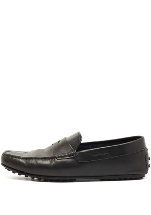 Tod's leather loafers - Black