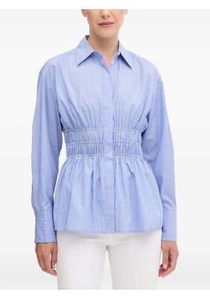rag & bone Blythe striped shirred shirt - Blue