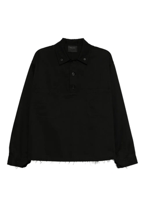 TEAM WANG design twill cotton polo - Black