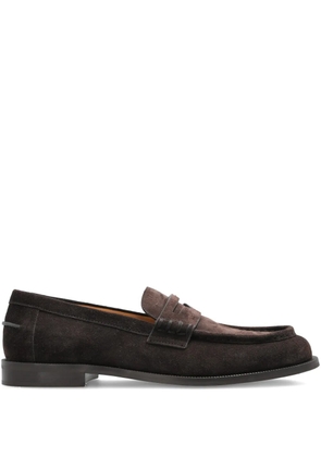 Emporio Armani suede loafers - Brown
