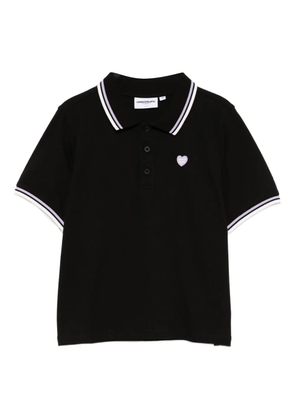 CHOCOOLATE logo-embroidered polo-shirt - Black