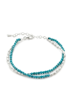 Monica Vinader two-tone beaded bracelet - Silver