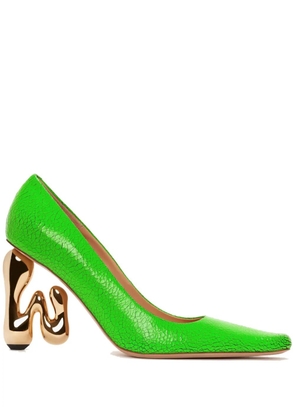 JW Anderson JW Bubble Heel leather pumps - Green