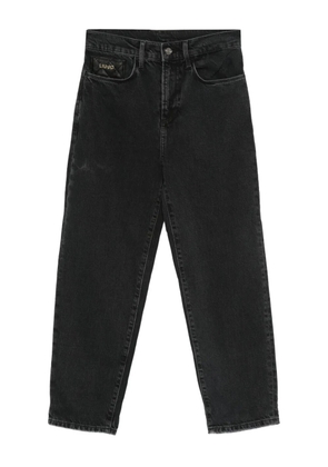 LIU JO logo-plaque straight-leg jeans - Black