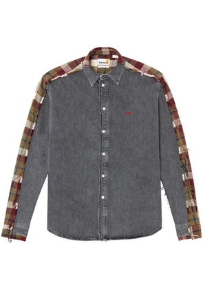 Diesel x Timberland checked shirt - Grey
