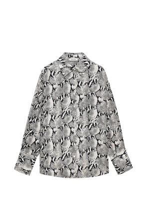 ANINE BING python bridget shirt - White