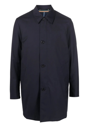 Paul Smith classic-collar cotton trench-coat - Blue