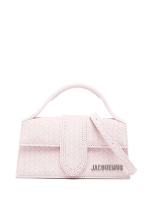 Jacquemus Le Bambino woven mini tote bag - Pink