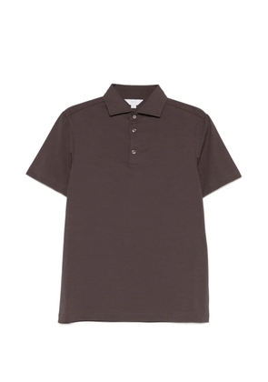 Malo button-up polo shirt - Brown