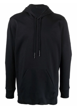 11 By Boris Bidjan Saberi longline cotton-blend hoodie - Black