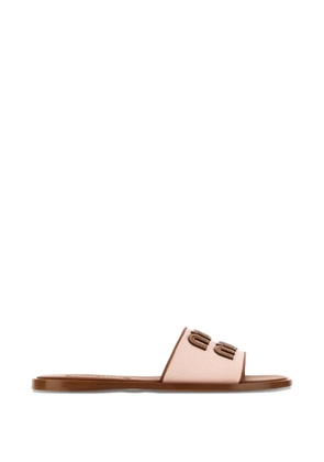 Miu Miu embellished sandals - Pink