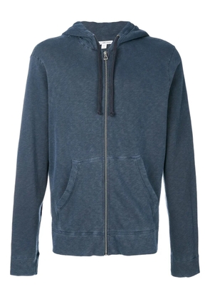James Perse cotton zip-up hoodie - Blue