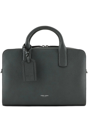 Giorgio Armani leather briefcase - Green
