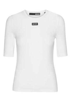 ROTATE BIRGER CHRISTENSEN logo-patch short-sleeve T-shirt - White